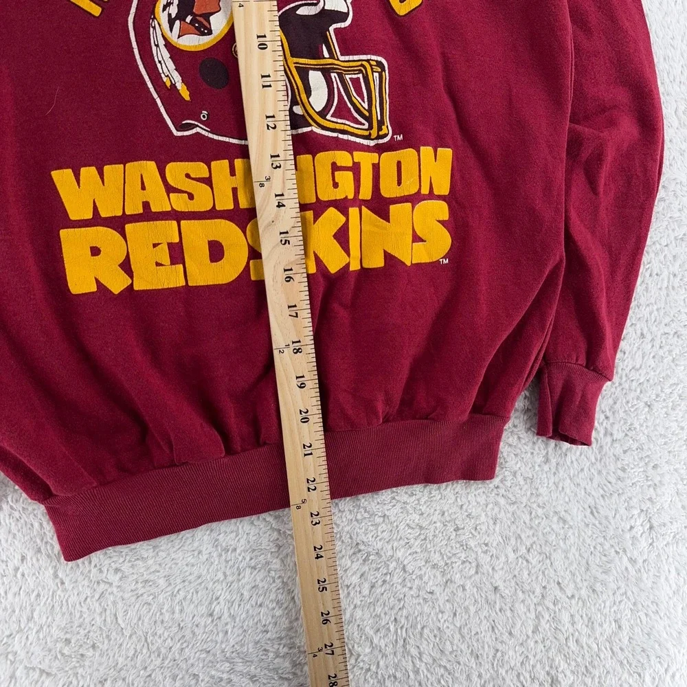 vintage 1987 WASHINGTON REDSKINS NFC Sweatshirt CROP‎ FIT SMALL nfl football 80s - Picture 4 of 6